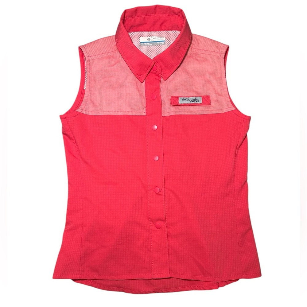 Columbia Vibrant Mamey Colored Sleeveless Shirt PFG